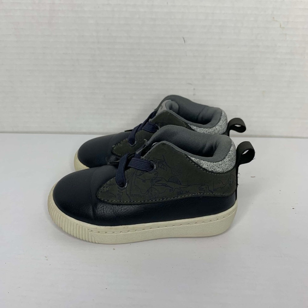 Carter's Willis Dinosaur Casual Sneakers Shoes Grey 1 Boy's Size 6 Toddler